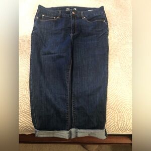 Women'sSEVEN-7- Dark Blue cropJeans💙